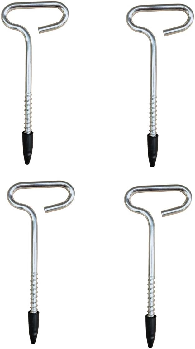 Ice Anchor Drill Attachment 4-Piece Ice Shelter Anchor Kit Heavy