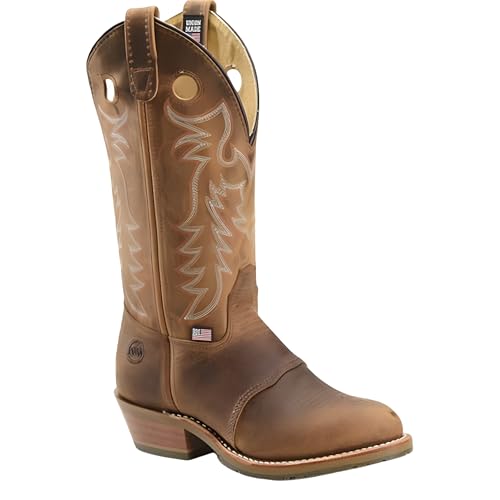 Double H Women's Domestic ICE Buckaroo Work Boots DH5159 Brown