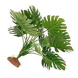 CIYODO Plantas Artificiales para Acuario Decorativas Realistas Resistentes al Agua con Base Redonda para Acuarios y Peceras Ornamentación Natural y Duradera