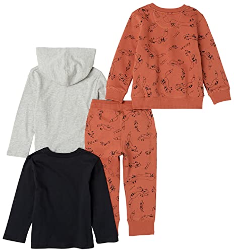 Amazon Essentials Boys and Toddlers' Long-Sleeve Outfit Set, Pack of 42