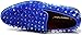 SPK16 Men's Vintage Spike Dress Loafers Slip On Fashion Shoes Classic Tuxedo Dress Shoes (12, Royal Blue Solid, Numeric_12)