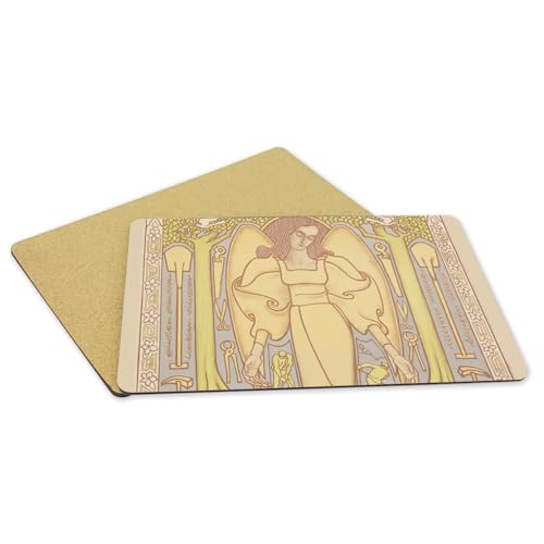 Sets de table en liège souple anti rayure grand format 4 napperons ange décoratifs - 5