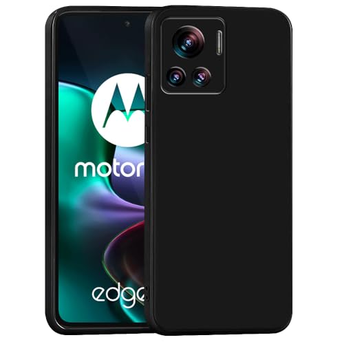 Image of Back Cover for Motorola Edge 30 Ultra 5G | Full Camera Protection | Premium Liquid Silicon Case | Flexible Bumper Case for Motorola Edge 30 Ultra 5G (Black)