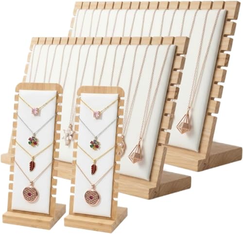 Image of SOLLUMA 4-Piece Necklace Display Stands Set for Home or Shop Sell Show