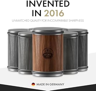 HORL 2 Nut Rolling Knife Sharpener Engineered in Germany for Straight Edge and Premium Stone Set for sharpening