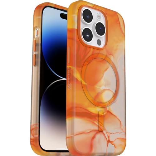 Cover per iPhone 14 Pro OtterBox Slim & Sturdy con MagSafe, resistente a shock e cadute; cover ultrasottile, protettiva, leggera, testata a norme anti caduta MIL-STD 810G, Arancia