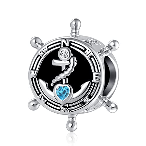 Charm Maleta de equipaje con café y esmalte para pulseras de cristal sintético