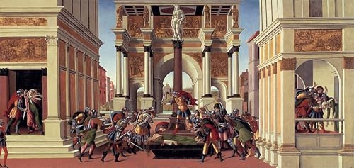 Cuadro Botticelli de la Storia di Lucrezia para decorar las paredes de una oficina elegante