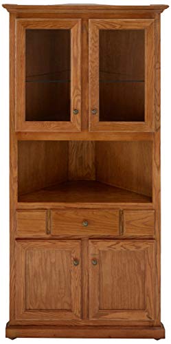 Eagle Classic Oak Corner Dining Hutch/Buffet, Medium Oak Finish #TOP1