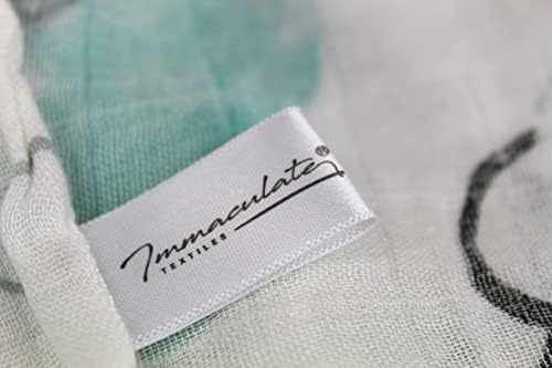 XL Unisex Premium Bamboo Baby Muslin Swaddle Blanket/Wrap - 120x120cm (47x47in) - 70% Bamboo / 30% Cotton : Lightweight, Breathable & Super Soft : Suitable for Newborn Baby Boys or Girls (Clouds)