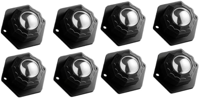 8pcs Heavy-Duty Self-Adhesive Furniture Casters, 360 Degree Swivel Mini Caster Wheels with Strong Adhesive Backing, Smooth Moving Roller for Heavy Furniture and Appliances, No-Drill Design, 1 Set