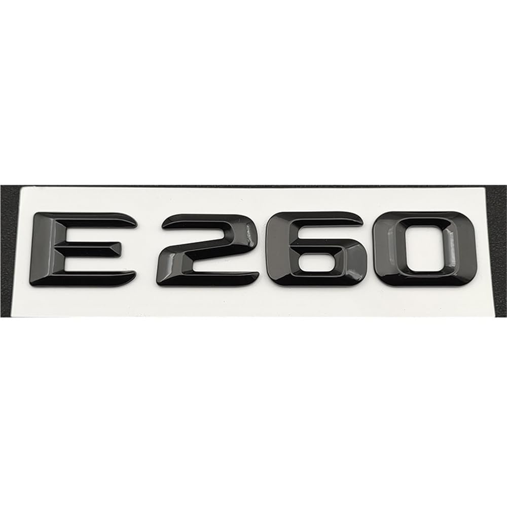 YTQMoreBNZ YYDStes Self-adhesive Letters Compatible With Car Stickers E200 E220 E260 E320 E350 CDI 4matic(E260 Black)