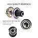HXYIG Bike Hub Mountain Bike Bicycle Front & Rear Hub Set 32/36 Holes 6 Bearings with Quick Release