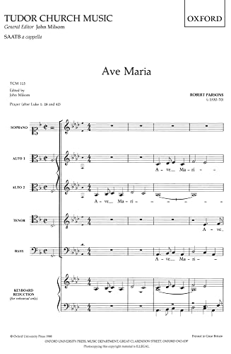 Ave Maria (Tudor Church Music)