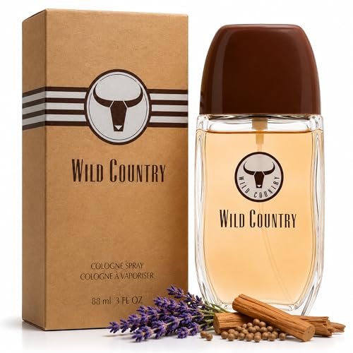 AVON Wild Country Cologne for Men - Long-Lasting Mens Cologne Spray with Lavender and Sandalwood. Bold Aromatic Mens fragrances and Versatile daily wear body spray; ideal gift for him 3 Fl Oz