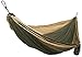Grand Trunk Double Parachute Printed Nylon Hammock: Portable with Carabiners and Hanging Kit - Perfect for Outdoor Adventures, Backpacking, and Festivals, Olive Green/Khaki