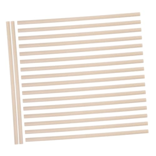 OFFIGAM 200個木製ダウエルロッド 丸棒 天然無塗装硬材 工芸用 木工ス 手作