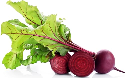250 Detroit Dark Red Beet Seeds for Planting - Heirloom | Non-GMO | USA Grown - Deep Uniform Red Flesh - Classic Beet for Roasting Canning and Pickling by RDR Seeds