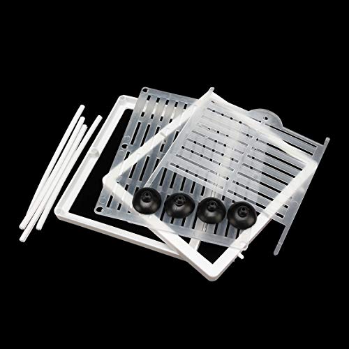 Senzeal Aquarium Fish Breeder Box Fish Fry Hatchery Incubator Net Nylon Isolation Mesh with 3pcs Pipette(Small) - Image 4