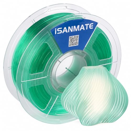 ISANMATE High Speed Transparent PETG Filament (Teal), 1kg