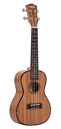 Cascha HH 2036 FR Konzert-Ukulele aus Mahagoni mit Zubehör