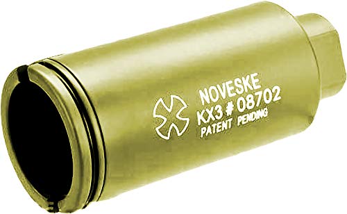 Evike - Madbull Noveske KX3 Adjustable Sound Amplifier FauxHider (Color: Gold / 14mm Negative)