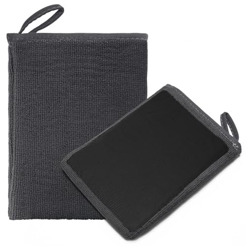 Windspeed 2Pack Clay Mitt Microfiber Clay Bar Glove Towel for Car Detailing(Grey)