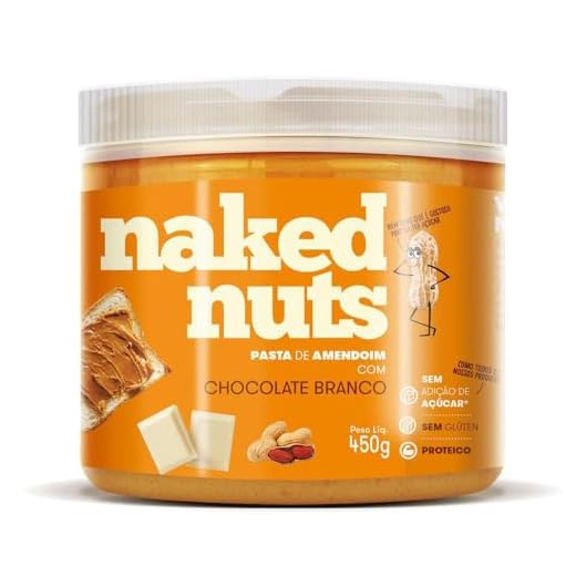 Naked Nuts Pasta De Amendoim Com Chocolate Branco 450G