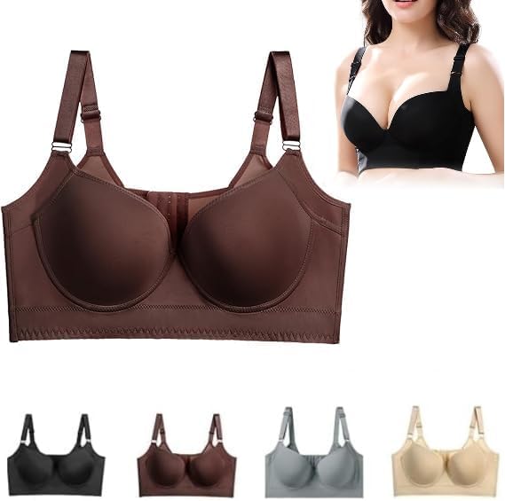 Shapedly Bra, Shapedly Back Smoothing Push-up Bra, Gathered and Anti-Sagging Large Size Seamless Bras Back