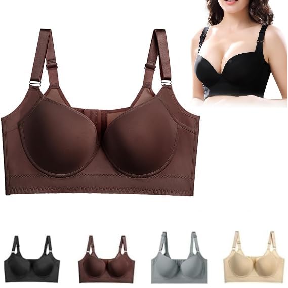 Shapedly Bra, Shapedly Back Smoothing Push-up Bra, Gathered and Anti-Sagging Large Size Seamless Bras Back