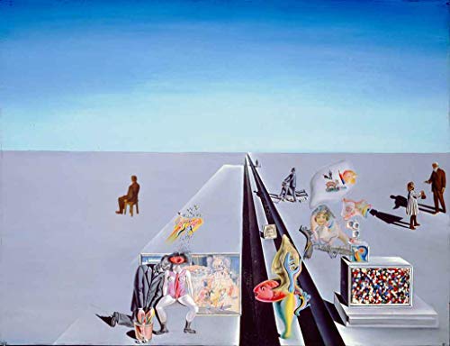 ZENDA Salvador Dali Wall Art Dalí The First Day of Spring Framed Painting Canvas Art for Bedroom Livingroom Decoration Ready to Hang