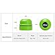 Mini-Magnet-Bürste, Aquarium-Reiniger, Glasreiniger, tragbarer langlebiger Magnet, Reinigung für Aquarien und Algenentfernung (Grün)