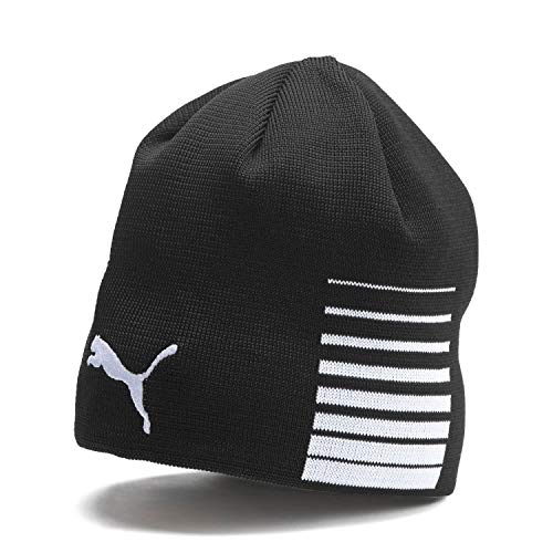 PUMA Mixte Liga Reversible Bonnet, Noir, Taille Unique EU