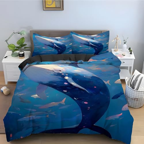 Housse de couette 240 x 260 bleu pour créer une ambiance cocooning et apaisante dans la chambre - 2