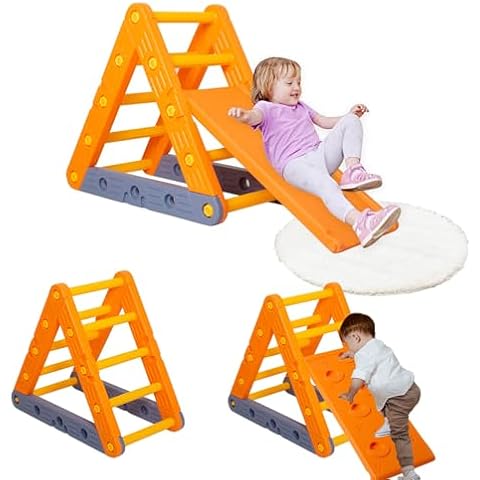 Flwrgirl Climbing Toys for Toddlers 1-3 Inside - 4 in 1 Toddler Climbing Toys Indoor,Indoor and Outdoor Pikler Triangle Set,Indoor Playground for Kids 1-3 Cover