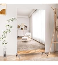 Amazon.co.jp: Brisafe 割れない鏡 移動式スポーツミラー キャスター