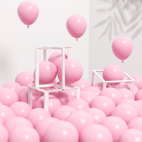 120pcs 5inch Pink Balloons Small Light Pink Latex Balloons for Baby Bridal Shower Gender Reveal Birthday Party Decorations