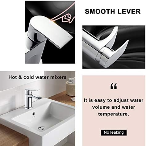 Hapilife Cloakroom Basin Sink Mixer Tap + Bath Filler Bathroom Taps Set