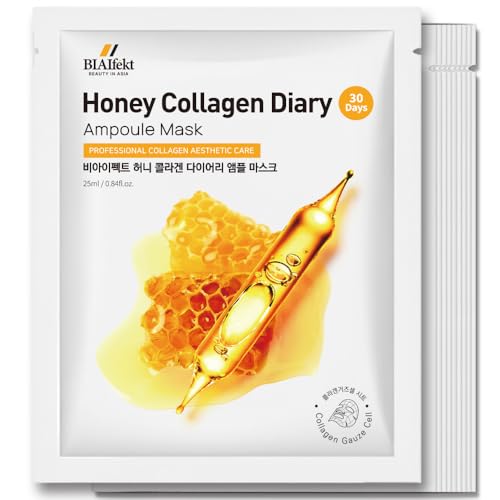 BIAEffect BIAIfekt HONEY COLLAGEN Ampoule sheet face mask skin care Korean Hydrating, Soothing,