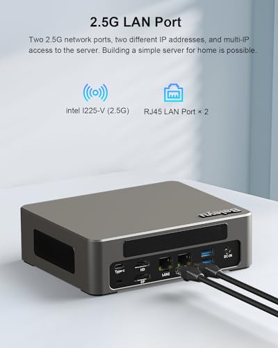 Image of Baieyu Mini PC 12th Gen Core i7-1255U (10C /12T, up to 4.70GHz) Mini Desktop Computers, 32GB DDR5 1TB PCIE 4.0 NVMe SSD Micro PC Support 4K Triple Display /WiFi 6 /BT 5.2 /HDMI+DP+USB-C /Auto Power On