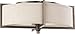 Nuvo Lighting 60-4458 Portia - 2 Light Oval Flush with Khaki Fabric Shade - 2 13w GU24 Lamps Included - Pack of 2