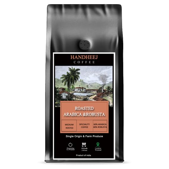 See full amazon price history chart for HANDHEEJ Whole Roasted Coffee Beans Arabica Robusta Blend bag (500) HANDHEEJ Whole Roasted Coffee Beans Arabica Robusta Blend bag (500) (B0CLNSMKY2) Amazon Price History, Amazon Price Tracker