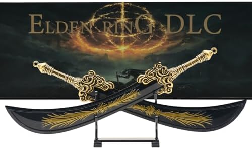 Superbuybox Elden Ring DLC Shadow of The Erdtree Greatsword of Radahn Lord Pair Starscourge Greatsword Martial Arts Sword Game Collection Room Desk Decoration