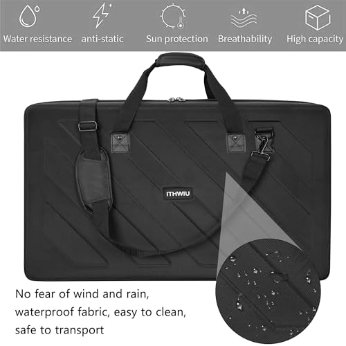 Image of Lightweight Molded EVA Storage Case Fits for Pioneer DDJ RX2 RX3, 29.5 X 19.3 X 5.5 Inch Black