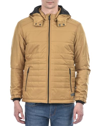 Image of Numero Uno Men's Autumn Gold Puffer Jacket