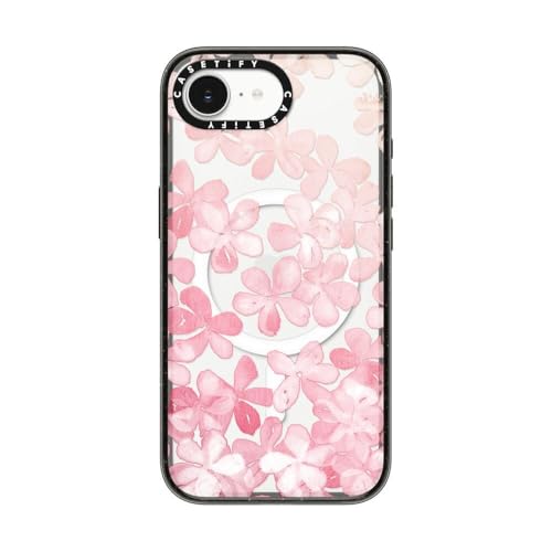 CASETiFY (�P�[�X�e�B�t�@�C) �C���p�N�g�P�[�X iPhone 16e�p [8.2�t�B�[�g 4X �R�p�O���[�h�̗����ɑ΂���ی�/Magsafe�Ή�] - Spring Blossoms - �N���A�u���b�N