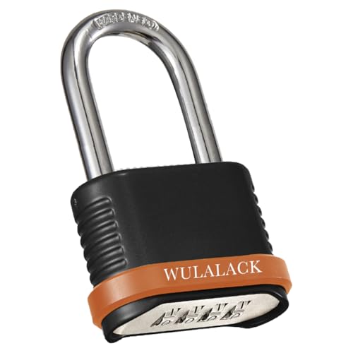 Image of WULALACK Heavy Duty Outdoor Combination Lock with 1-1 /2-Inch-Long Shackle, Weatherproof Combo Lock for Gate，Fence，Shed