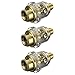 DOITOOL 3Pcs 1/4 Inch Oiler Automatic Air Line Oiler Air Compressor Lubrication In- Tool Oiler inline 1/4 Inch Oil Inline Oiler Automatic Oiler Pneumatic Tool