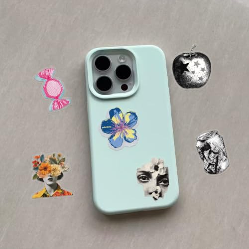 Image of 50 Pieces Trendy Y2K Transparent Stickers for Scrapbooking (Y2K) | Y2K Self-Adhesive Scrapbooking Stickers Supplies Journal Stuffers for Adult Card Making Letters DIY