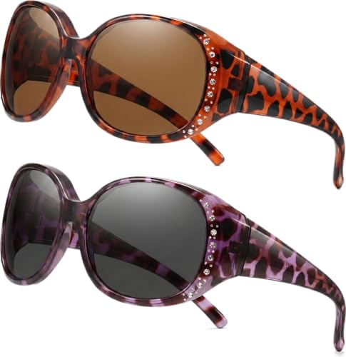 Yogo Vision Fit Over Polarized Sunglasses for Women Wraparound Glasses
